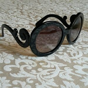 Prada Authentic Baroque Sunglasses SPR27N Black